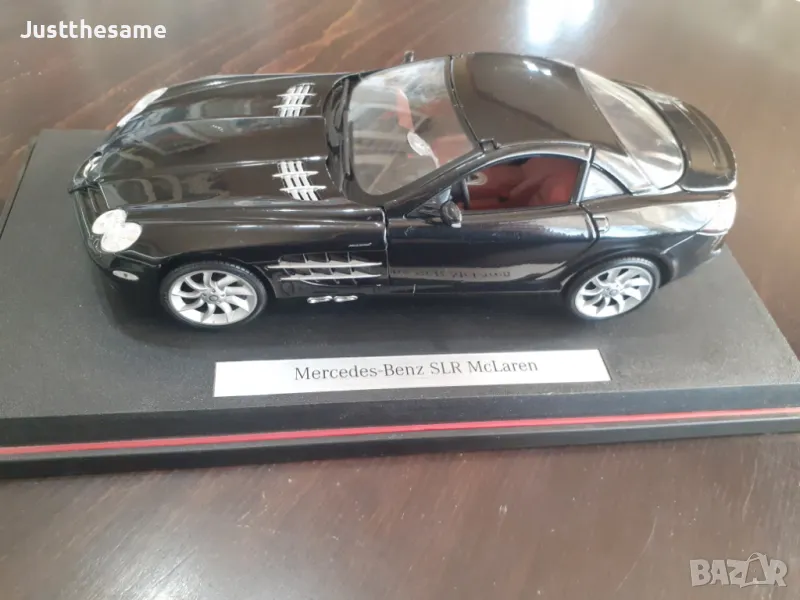 MERCEDES-BENZ SLR McLaren MAISTO 1:18 1998 метална колекционерска количка , снимка 1