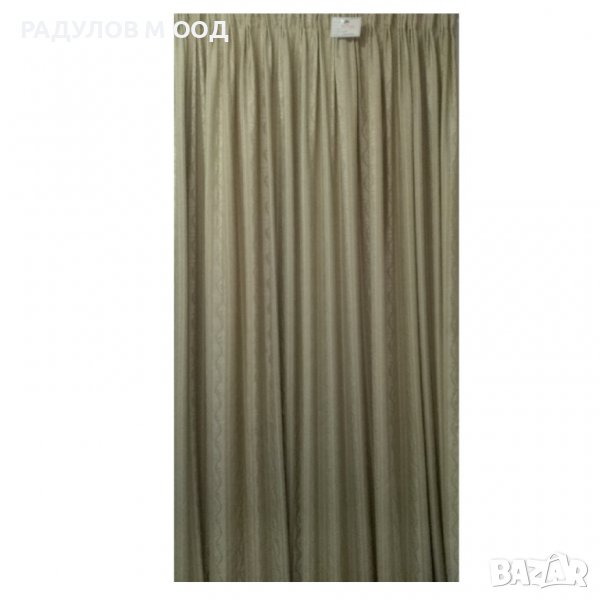 ПРОМО!!!! Два броя плътни завеси в бежово 1.40 м* 2,45 м (код 206), снимка 1