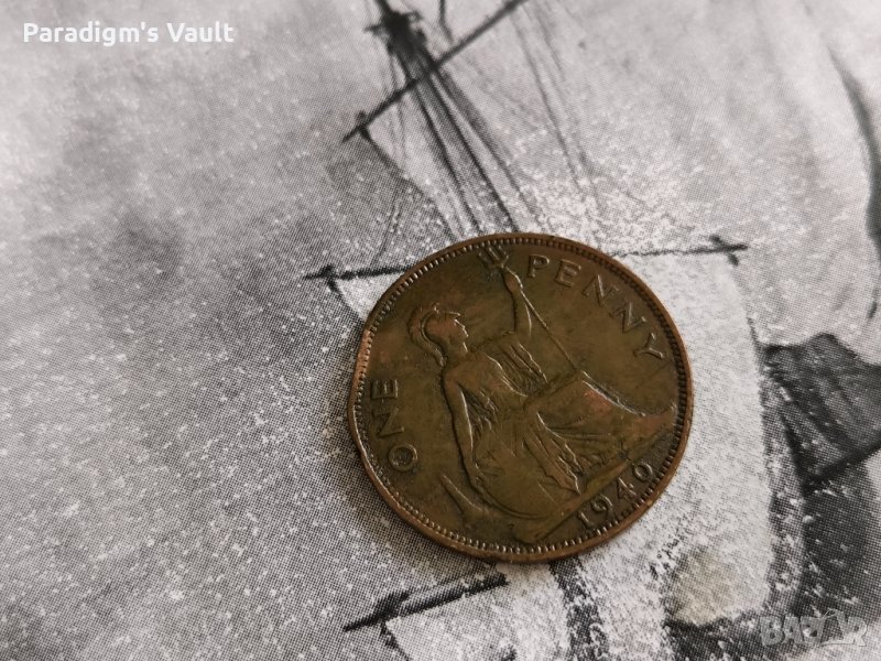 Монета - Великобритания - 1 пени | 1940г., снимка 1