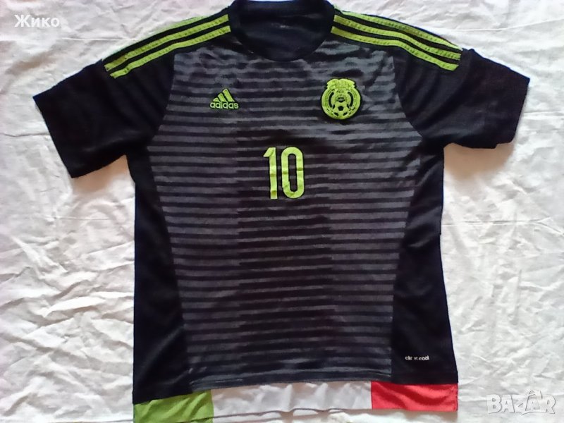Мексико 2015/16 оригинална футболна тениска Адидас фланелка за футбол с номер 10 Giovani dos Santos, снимка 1