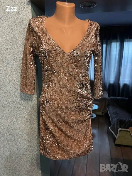 Дамска рокля с пайети, снимка 1