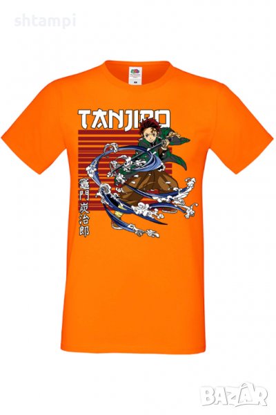 Мъжка тениска Demon Slayer Tanjiro Kamado,Анимация,игра,Празник,Повод., снимка 1