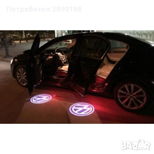 LED лого проектор за врати, 2 бр. Mercedes/ BMW/ Volkswagen, снимка 1