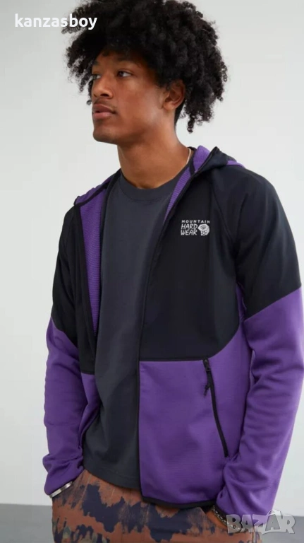 mountain hardwear grid fleece jacket - страхотно мъжко яке КАТО НОВО Л, снимка 1
