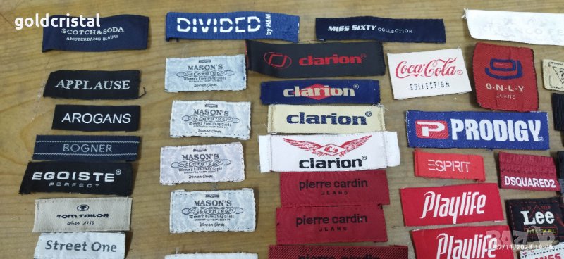 текстилни емблеми за дрехи различни марки , снимка 1