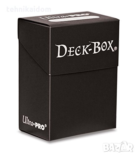 Кутия за съхранение на карти за игра налични бройки черни на цвят, снимка 1