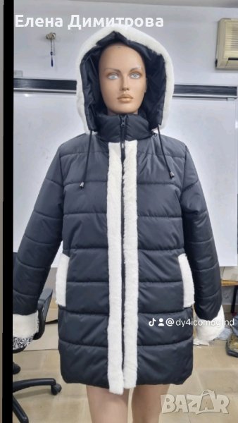 шуба черно с бяло, снимка 1