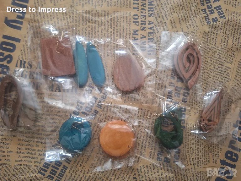 Комплект обеци стил Бохемия НОВИ, снимка 1