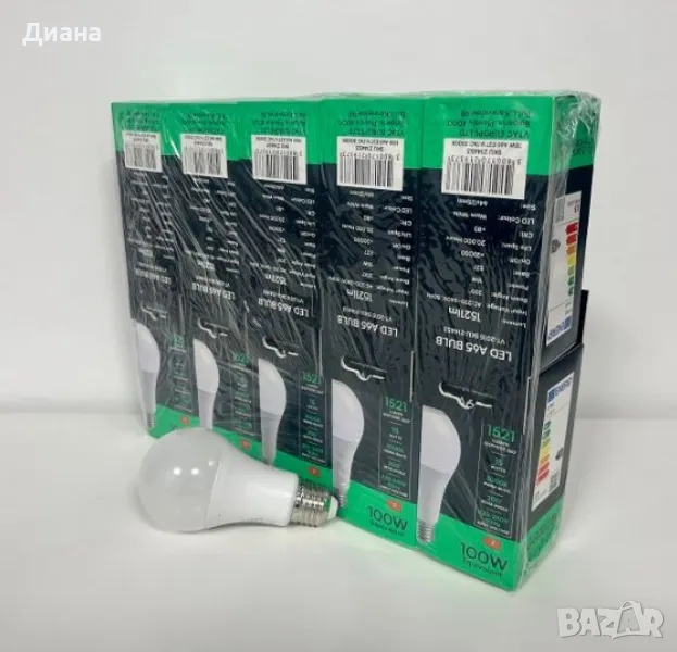 LED крушка V-TAC E27 10 Samsung chip  10 броя в пакет  !, снимка 1