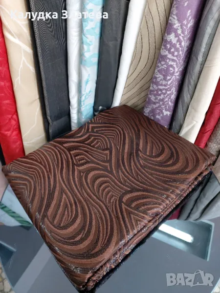 Плътни завеси к-т, готови ушити с кукички , снимка 1