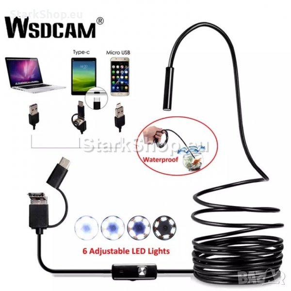 Професионална Камера ендоскоп за телефон, снимка 1