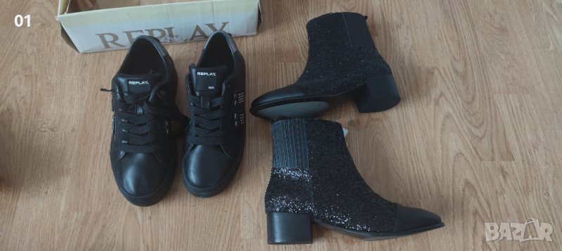 Нови оригинални Replay дамски ботуши/кецове 36/37, снимка 1