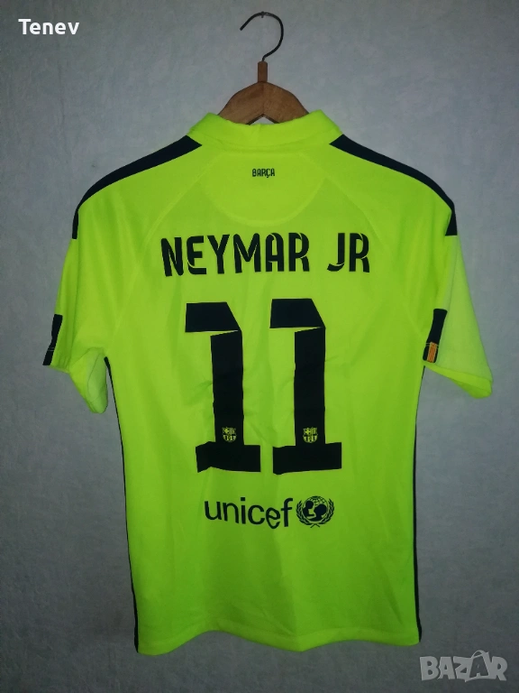 Barcelona Neymar Jr Nike оригинална тениска фланелка Неймар Барселона трети екип 2014/2015 , снимка 1