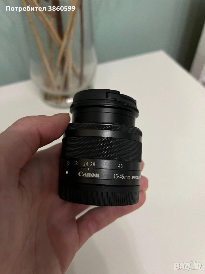Обектив Canon EF-M 15-45mm f/3.5-6.3, снимка 1