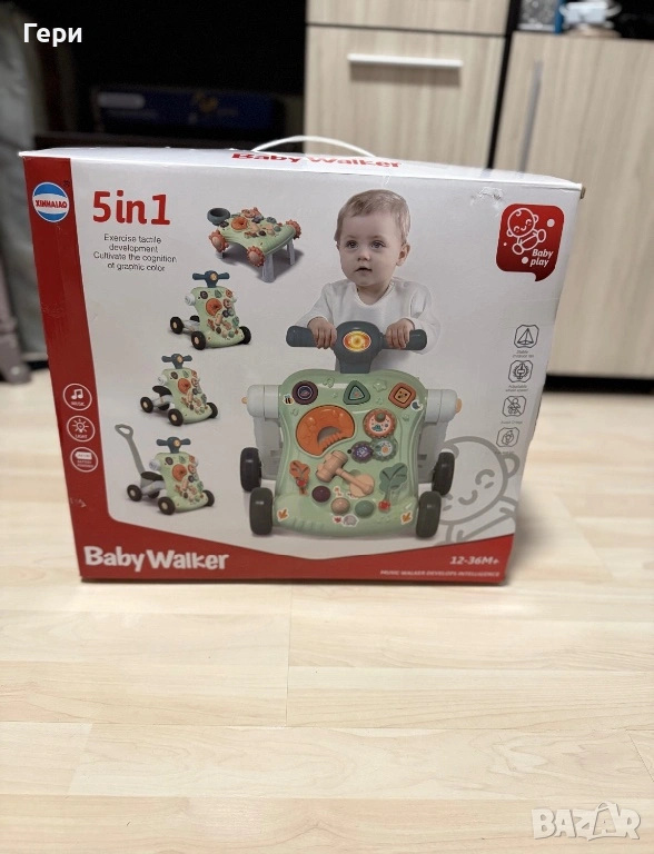 Чисто нова музикална проходилка 5в1 Huanger- Baby Play, снимка 1
