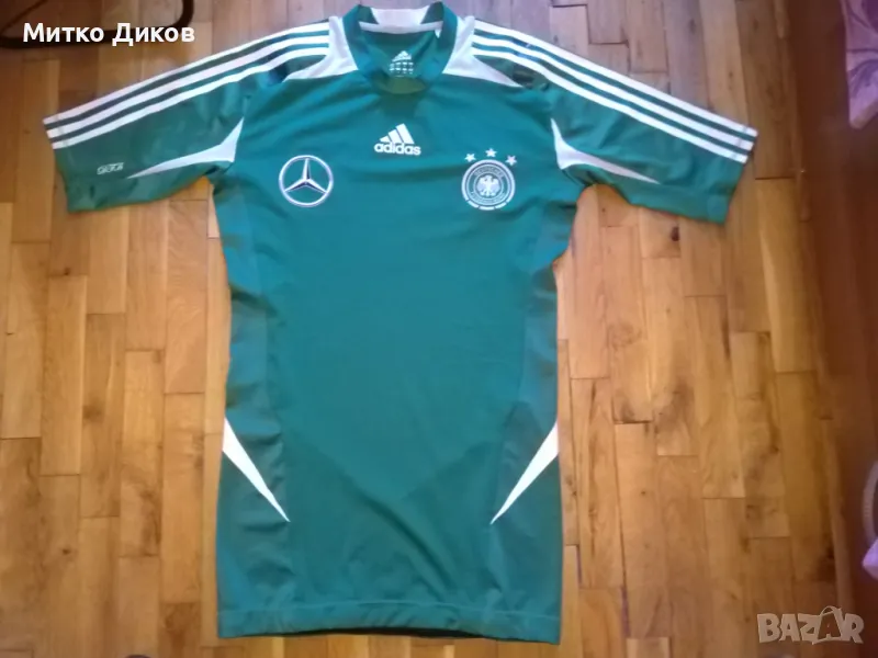 Германия маркова футболна тениска Адидас стреч Мерцедес 2012-2013г гости размер Л, снимка 1