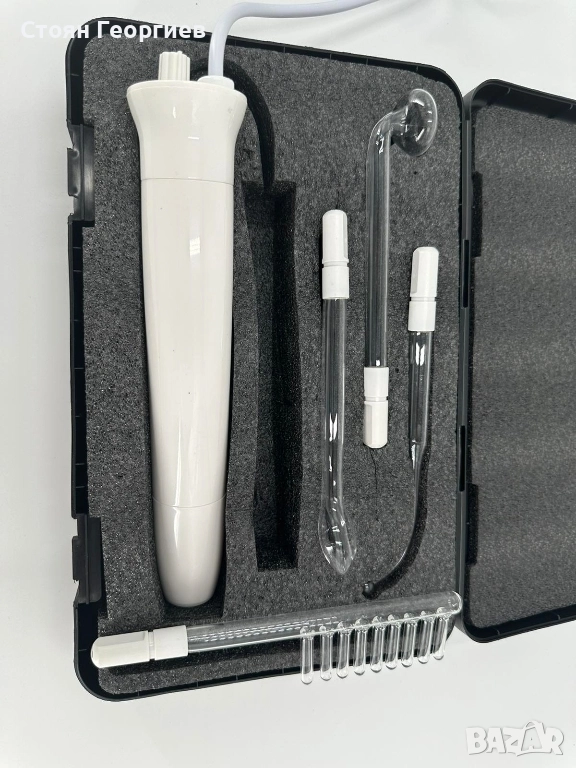 Високочестотен уред за лице с 6 неонови и аргонови пръчици Укрепва кожата, снимка 1