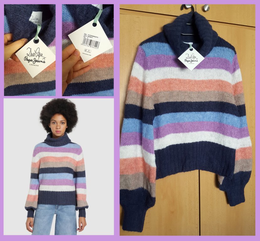 НАМАЛЕН Dua Lipa Pepe Jeans нов с етикет пуловер в Блузи - Main Image