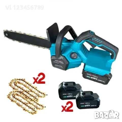 Акумулаторна резачка KRAFT ROYAL 36V. 40см шина + 2 вериги + 2 батерии 10Ah