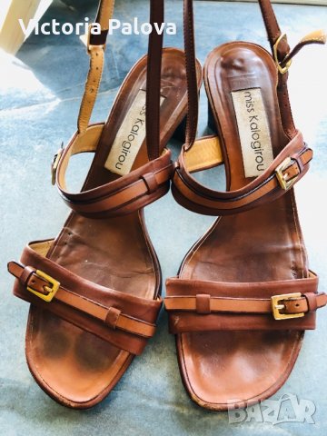 🇮🇹 Изключително удобни скъпи сандали MISS KALOGIROU, снимка 9 - Дамски елегантни обувки - 26382438