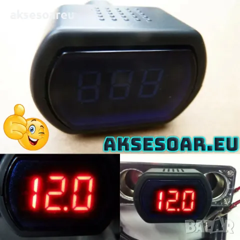 Универсален тестер за акумулатор с Led дисплей Дигитален волтметър за запалка на кола и камион без м, снимка 13 - Аксесоари и консумативи - 47619796