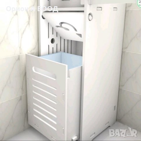 Стилен и Компактен Шкаф за баня влагоустойчив , снимка 4 - Етажерки - 35208930