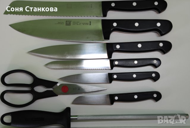 ZWILLING - FOUR STAR - Луксозен комплект кухненски ножове с блок, снимка 18 - Прибори за хранене, готвене и сервиране - 43182646