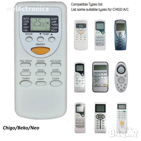 Дистанционни за климатици, различни марки и модели, снимка 2 - Климатици - 51261681