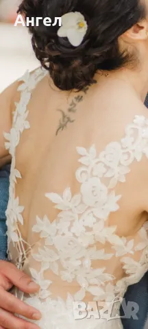 Булчинска рокля+Подарък, снимка 2 - Сватбени рокли - 48961636