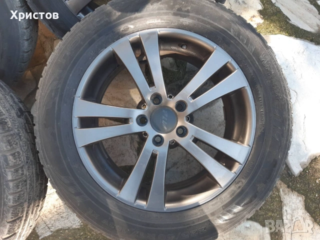 Лети джанти 4бр. със зимни гуми 17" - 5х114,3, снимка 2 - Гуми и джанти - 53571108
