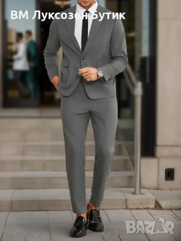 🔥 УИКЕНД РАЗПРОДАЖБА! 🔥 ЛУКСОЗЕН МЪЖКИ КОСТЮМ САМО ЗА 149.99 ЛВ – ДО НЕДЕЛЯ!, снимка 1