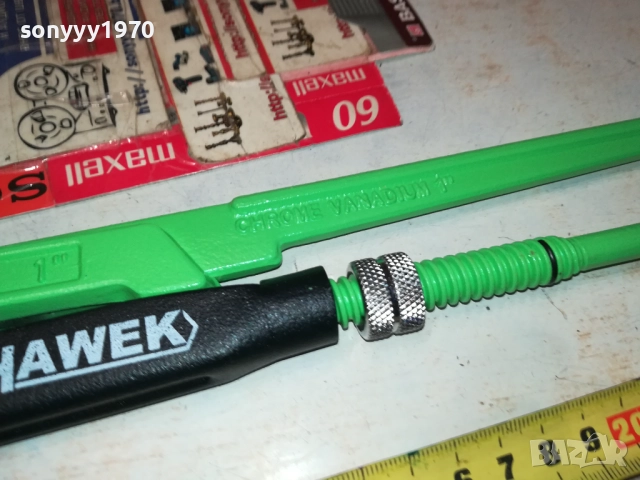 HAWEK-30СМ ТРЪБЕН КЛЮЧ ЗЕЛЕН 1010251751, снимка 11 - Ключове - 52011471