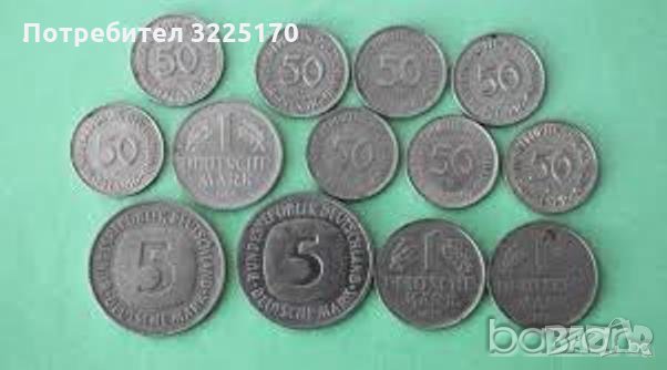 Изкупувам западно германски марки на метални монети , снимка 1 - Нумизматика и бонистика - 34917152