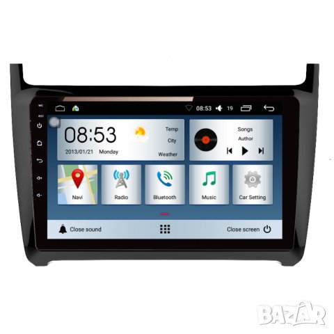 Мултимедия, Двоен дин, за VW Polo, с екран 9", Навигация, за Volkswagen, Поло, радио, плеър, Android, снимка 2 - Аксесоари и консумативи - 38393373