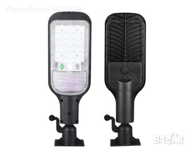 Соларна лампа със сензор за слънчева светлина и датчик за движение JX-518