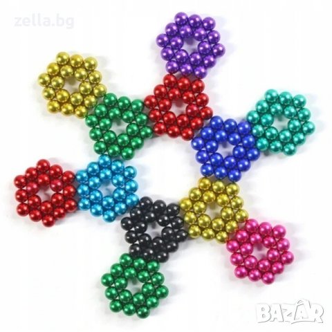 МАГНИТНИ ТОПКИ Neocube антистрес 5мм 216 цветни магически магнитни парчета евтина цена, снимка 2 - Пъзели - 36634467