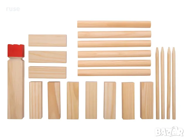 НОВИ! Шведски шах Kubb Game Викингски шах  , снимка 3 - Образователни игри - 47268068