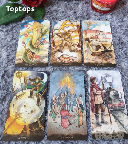 78 таро карти: Nicoletta Ceccoli Tarot & The Little Prince Tarot , снимка 8 - Карти за игра - 33677847