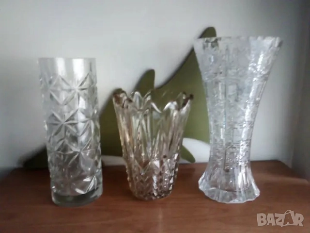 Вази, ретро стъкло , снимка 3 - Вази - 49894856