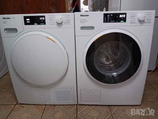 Комплект пералня и сушилня с термопомпа Миеле Miele Т1 и W1 Made in Germany 2 години Гаранция!, снимка 10 - Перални - 53265646