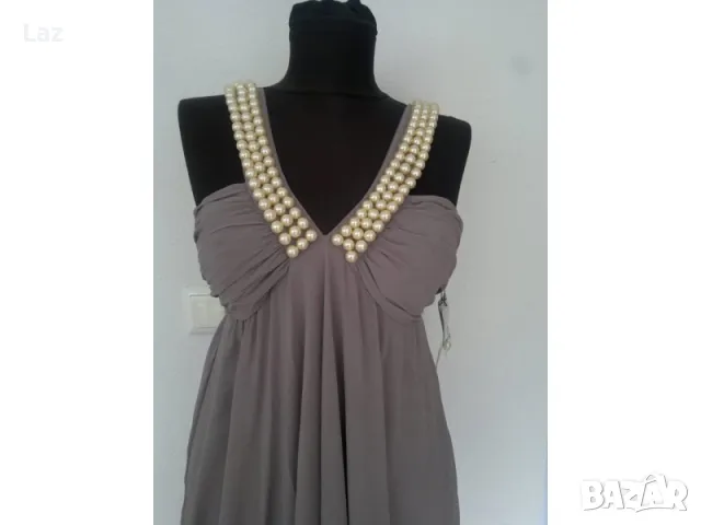 маркова официална рокля с перли