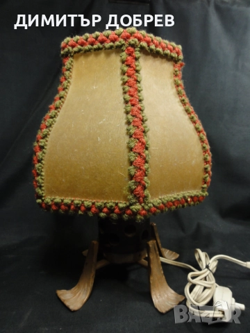 СТАРА РЕТРО НАСТОЛНА НОЩНА ЛАМПА, снимка 2 - Антикварни и старинни предмети - 52374918