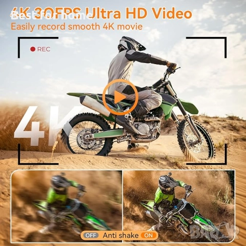  Цифрова камера 4K 48MP MaxMango с автофокус и 2.8'' въртящ се на 180° екран, снимка 2 - Фотоапарати - 52525711
