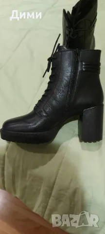 Елегантни боти от естествена кожа на Rieker, снимка 5 - Дамски боти - 49140927