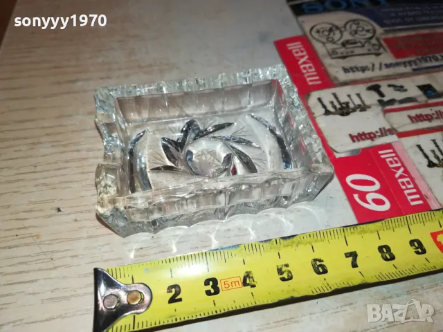 МАЛЪК СТЪКЛЕН ПЕПЕЛНИК 1405251108, снимка 8 - Антикварни и старинни предмети - 50282058