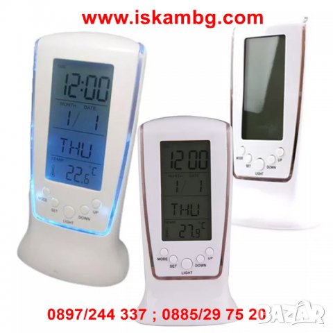 Часовник , Аларма, Дигитален термометър - 510, снимка 7 - Други стоки за дома - 26989595
