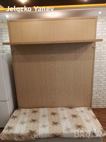 „Вертикално падащо легло 160×190 см матрак, снимка 7 - Спални и легла - 53354071