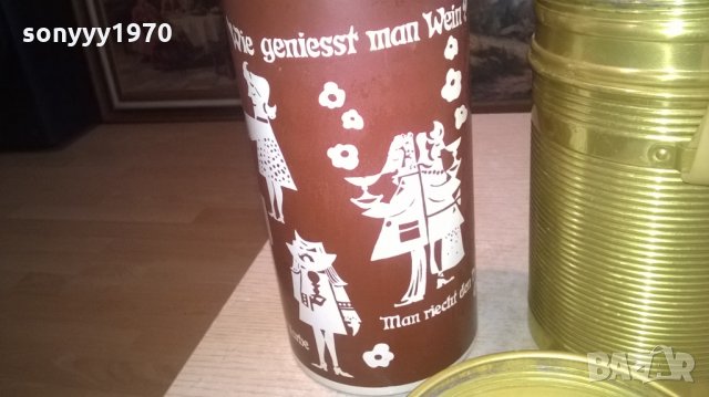 ретро термос-алуминиев и стар-21х11см, снимка 16 - Антикварни и старинни предмети - 28072861