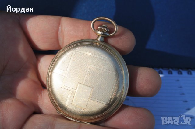 Швейцарски джобен позлатен часовник "BWC ''  52 мм, снимка 16 - Антикварни и старинни предмети - 40579743