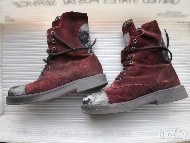 лайфстайл обувки ежедневни мека кожа виолетови 37, снимка 2 - Дамски ежедневни обувки - 52086411